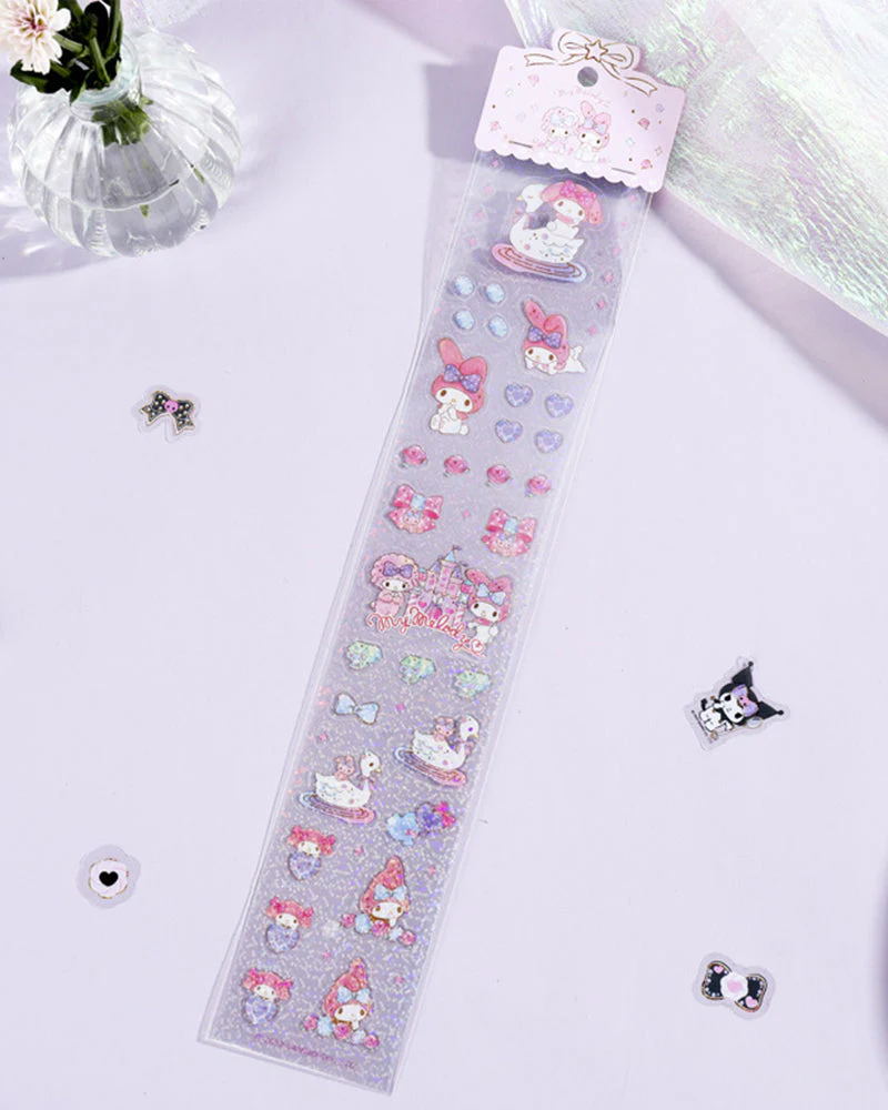 Sanrio® Characters Wonderful Time Glitter Sticker Sheet - Image 2