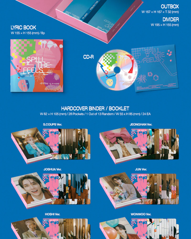 SEVENTEEN - 12th Mini Album [SPILL THE FEELS] (CARAT Ver.) (13 Versions — Random) - Image 2
