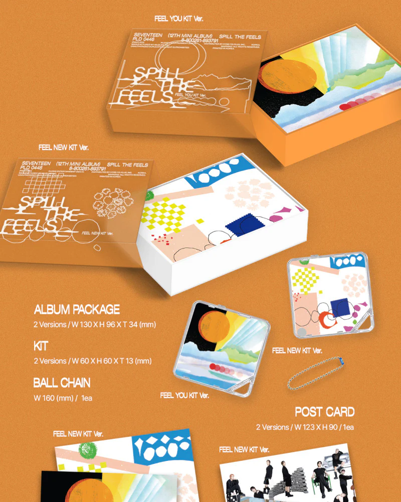 SEVENTEEN - 12th Mini Album [SPILL THE FEELS] (KiT Ver.) (2 Versions) - Image 2