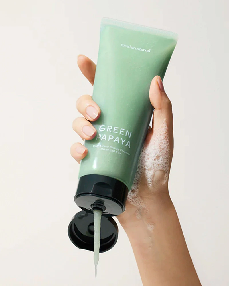 shaishaishai Green Papaya Body & Face Peeling Cleanser 150ml - Image 4