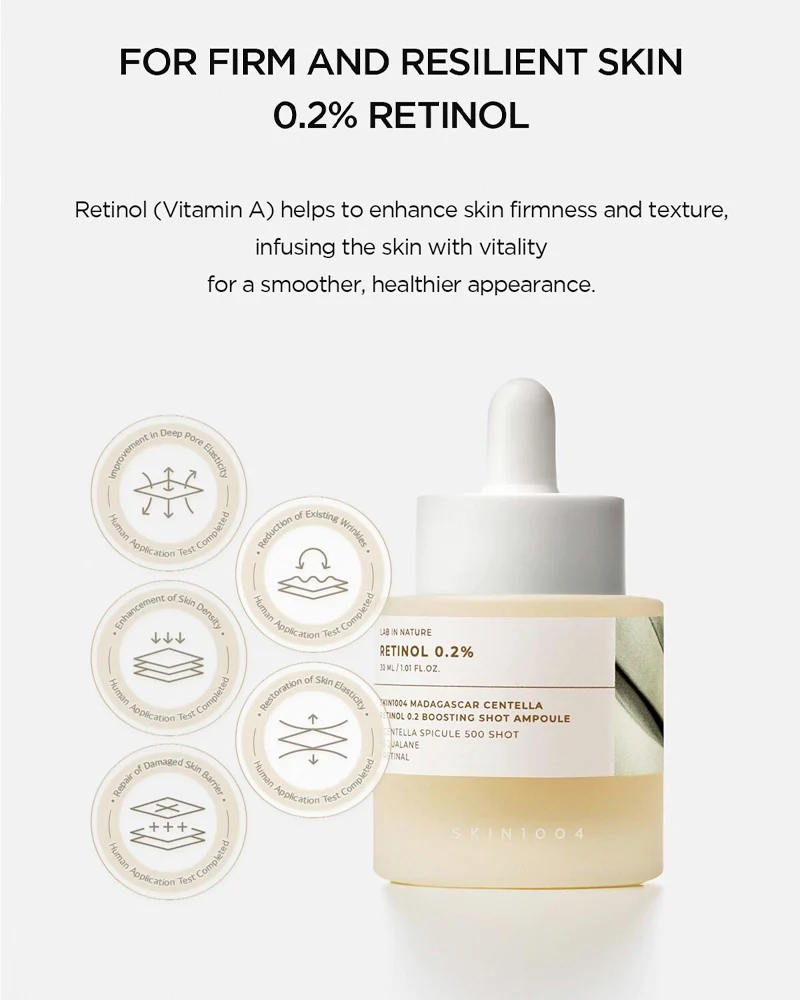 SKIN1004 Madagascar Centella Retinol 0.2 Boosting Shot Ampoule - Image 5