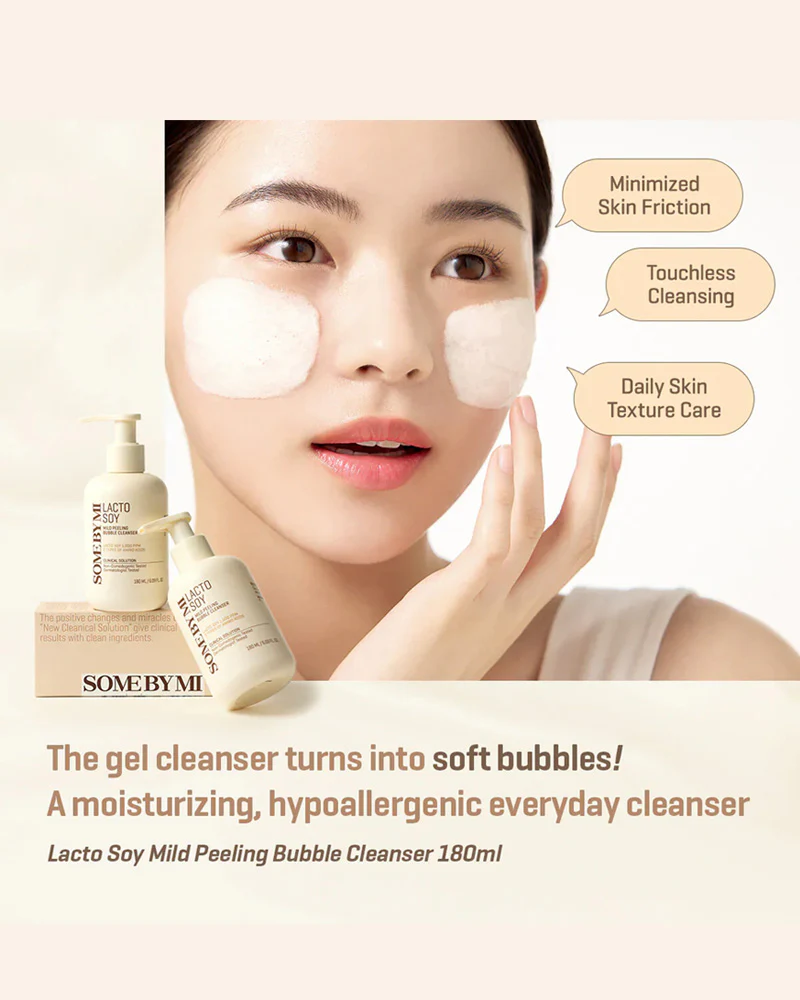 SOME BY MI Lacto Soy Mild Peeling Bubble Cleanser - Image 4