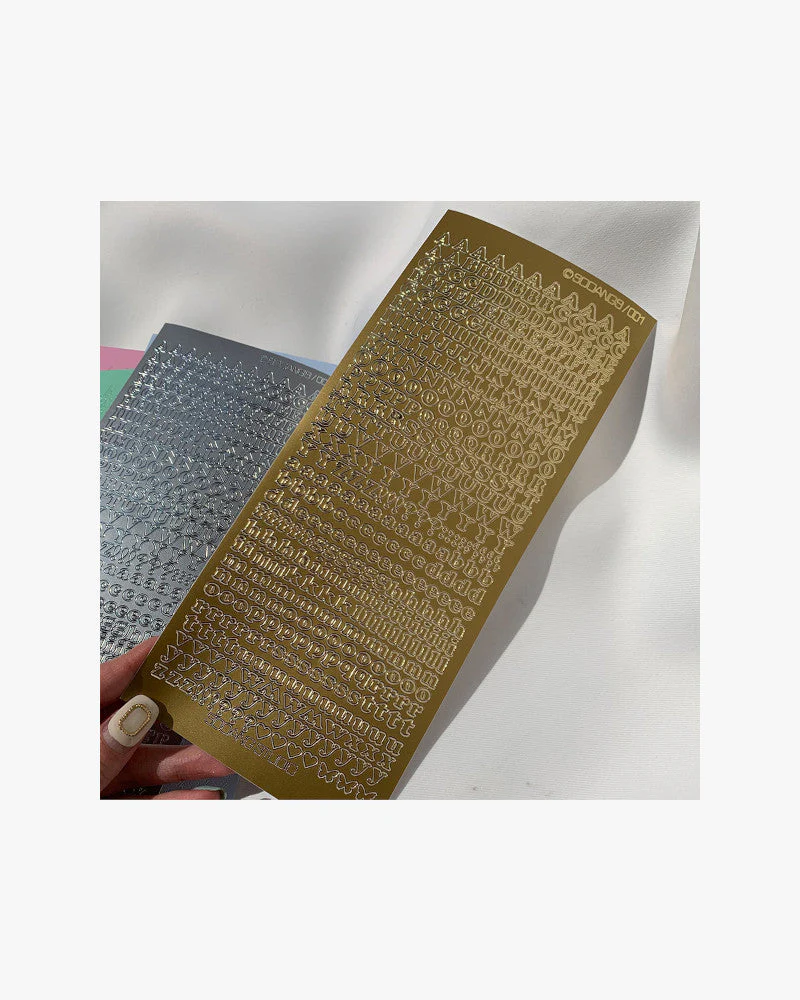 SOOANG STUDIO Alphabet Sticker Sheet (5 Colours) - Image 4