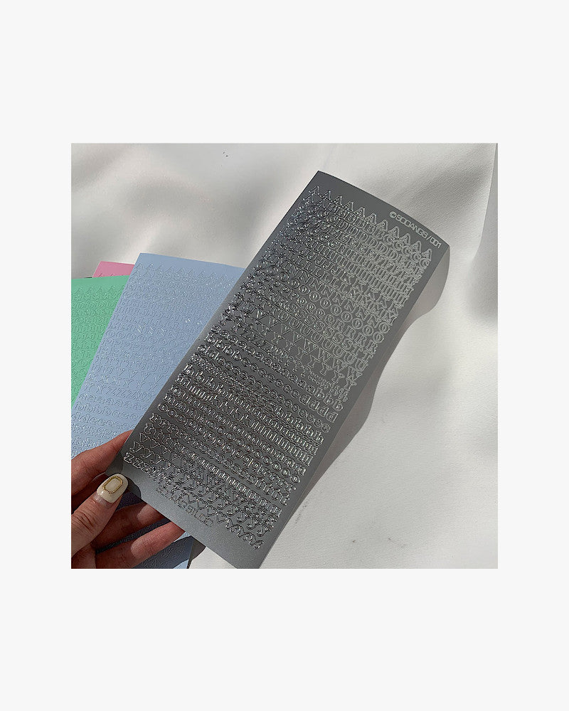 SOOANG STUDIO Alphabet Sticker Sheet (5 Colours) - Image 5