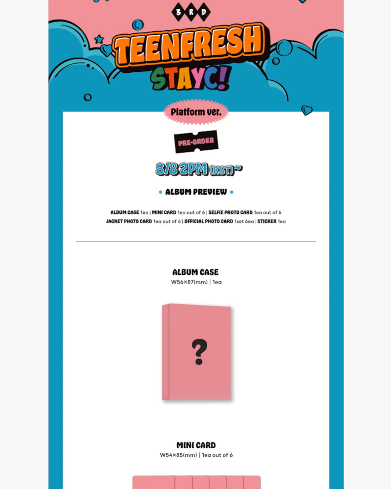 STAYC - 3RD MINI ALBUM [TEENFRESH] (Platform Ver.) - Image 2