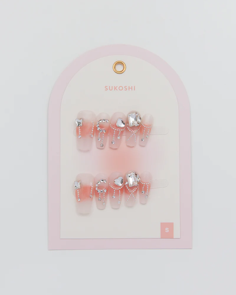 SUKOSHI Handmade Press-On Nails Coral Crush - Image 2