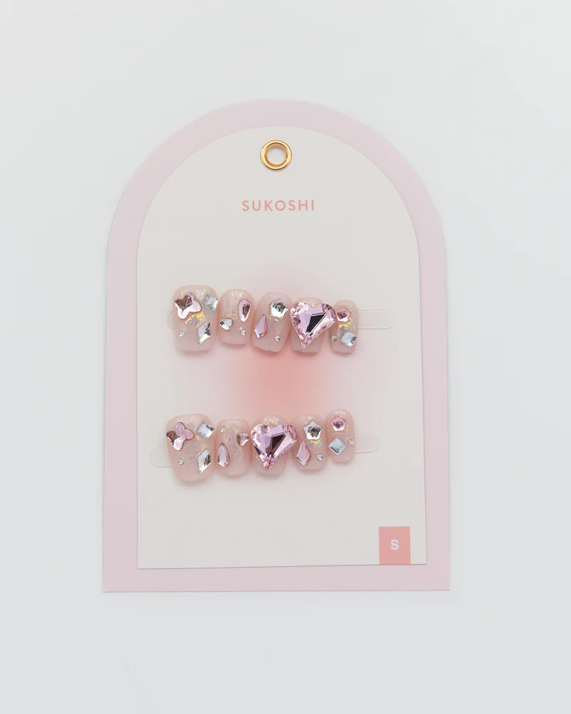 SUKOSHI Handmade Press-On Nails Crystal Baby - Image 2