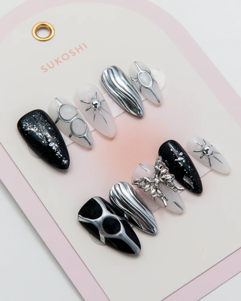 SUKOSHI Handmade Press-On Nails Cyberpunk
