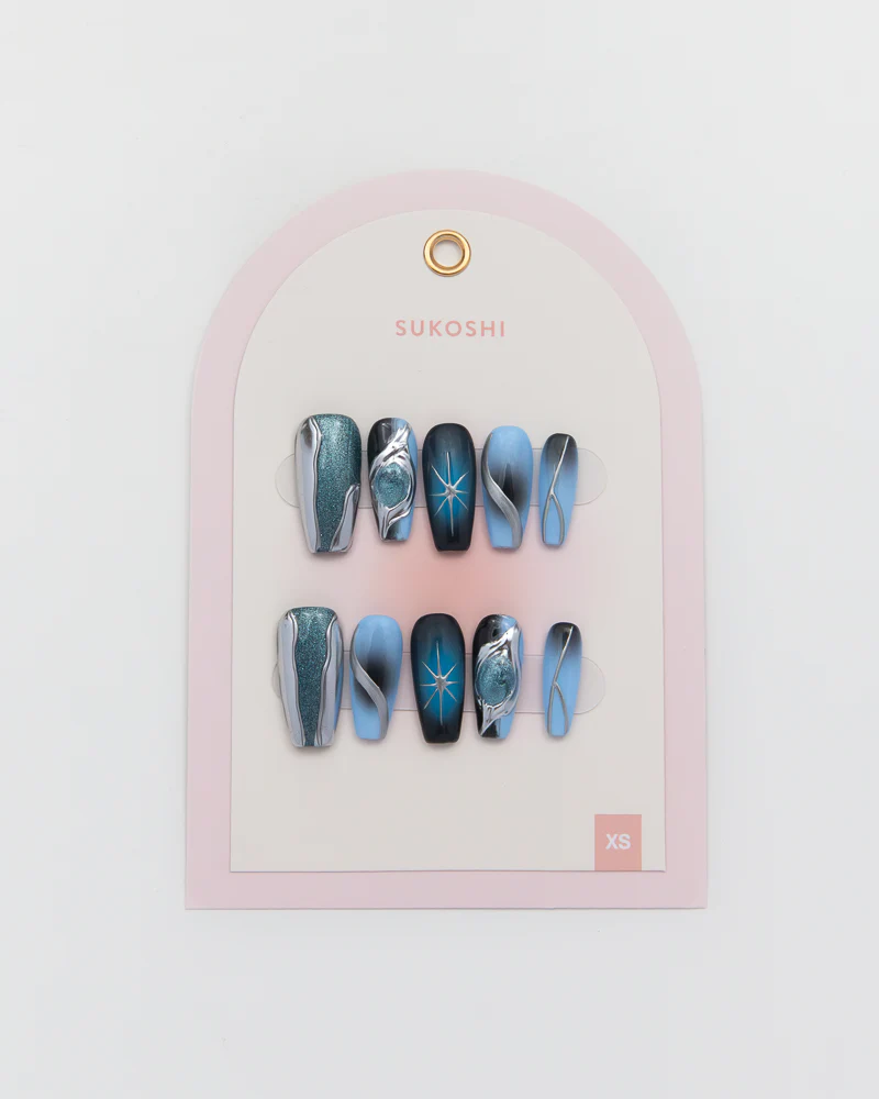 SUKOSHI Handmade Press-On Nails Intergalactic - Image 2