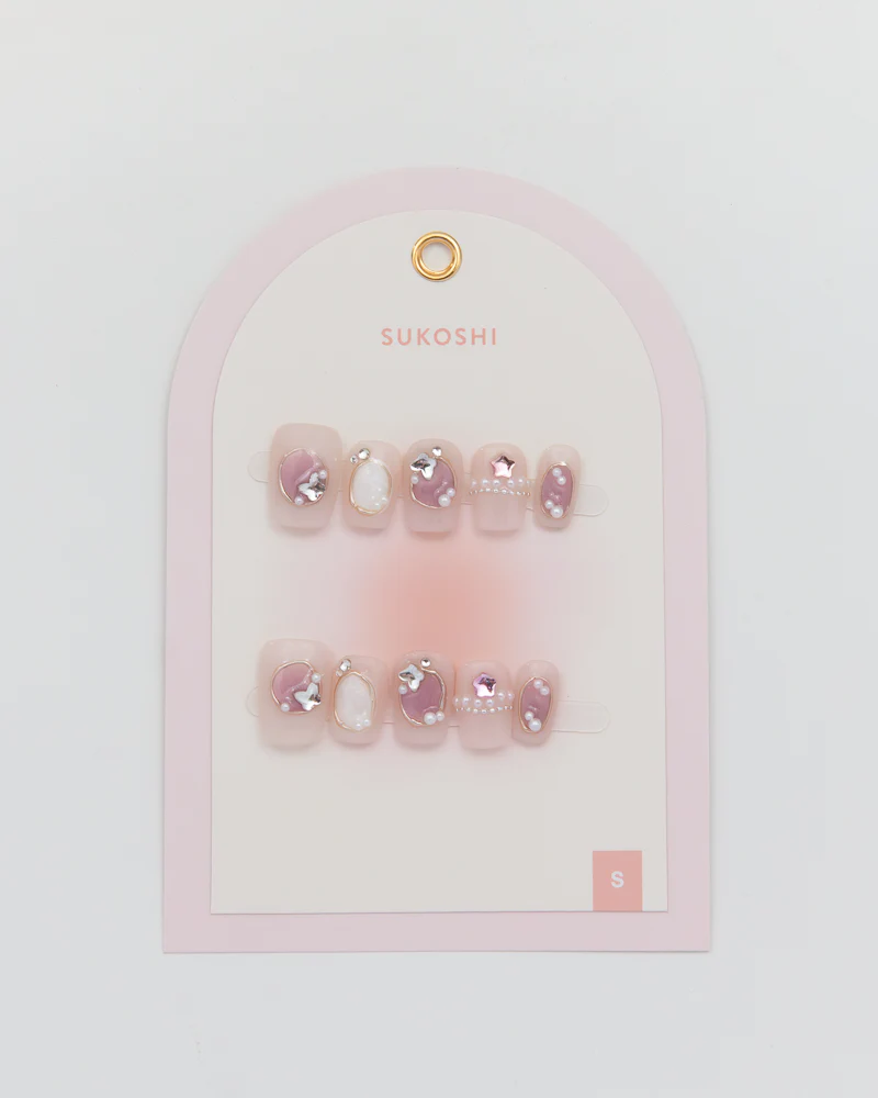 SUKOSHI Handmade Press-On Nails Pink Dollhouse - Image 2