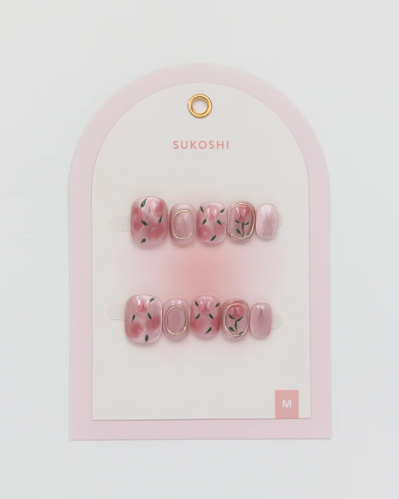 SUKOSHI Handmade Press-On Nails Rose Garden - Image 2
