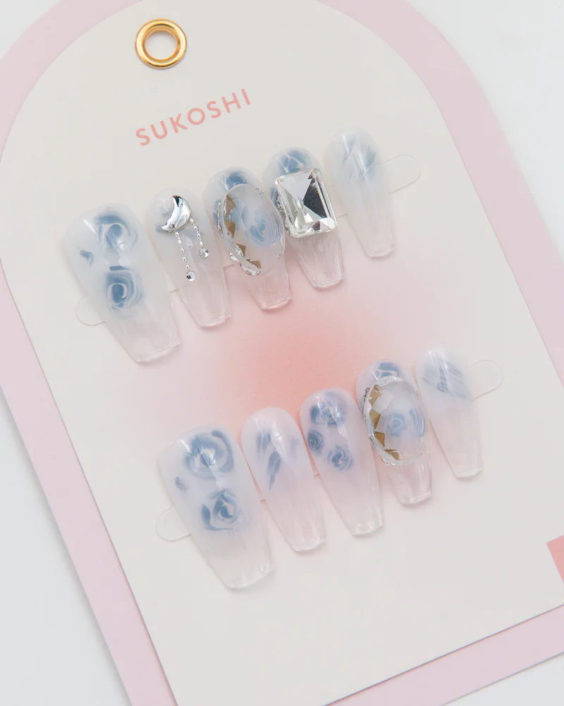 SUKOSHI Handmade Press-On Nails Soda Fizz