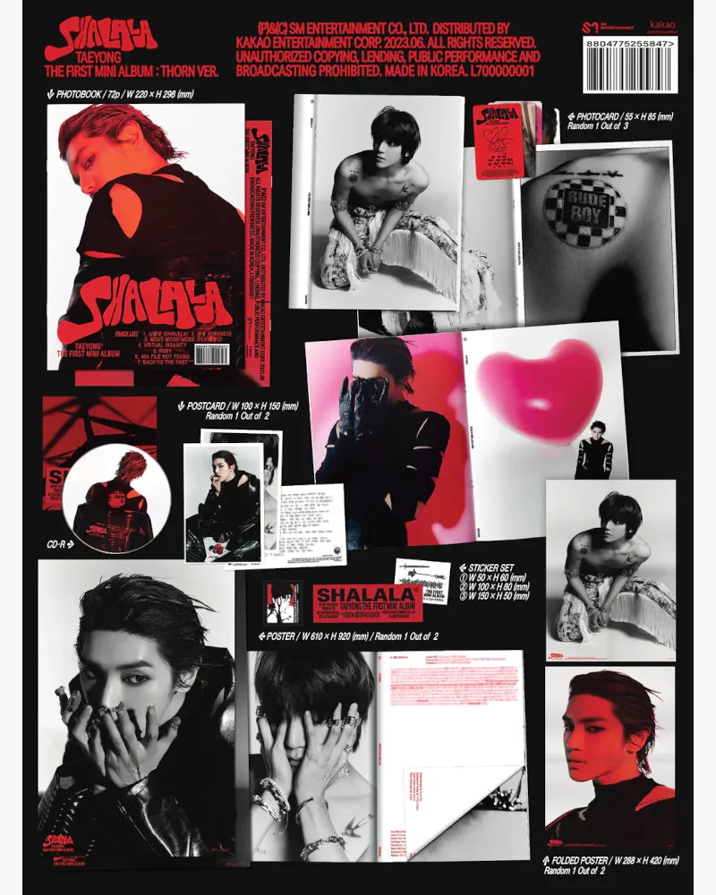 TAEYONG (NCT) - 1st Mini Album [SHALALA] Thorn Ver. - Image 2