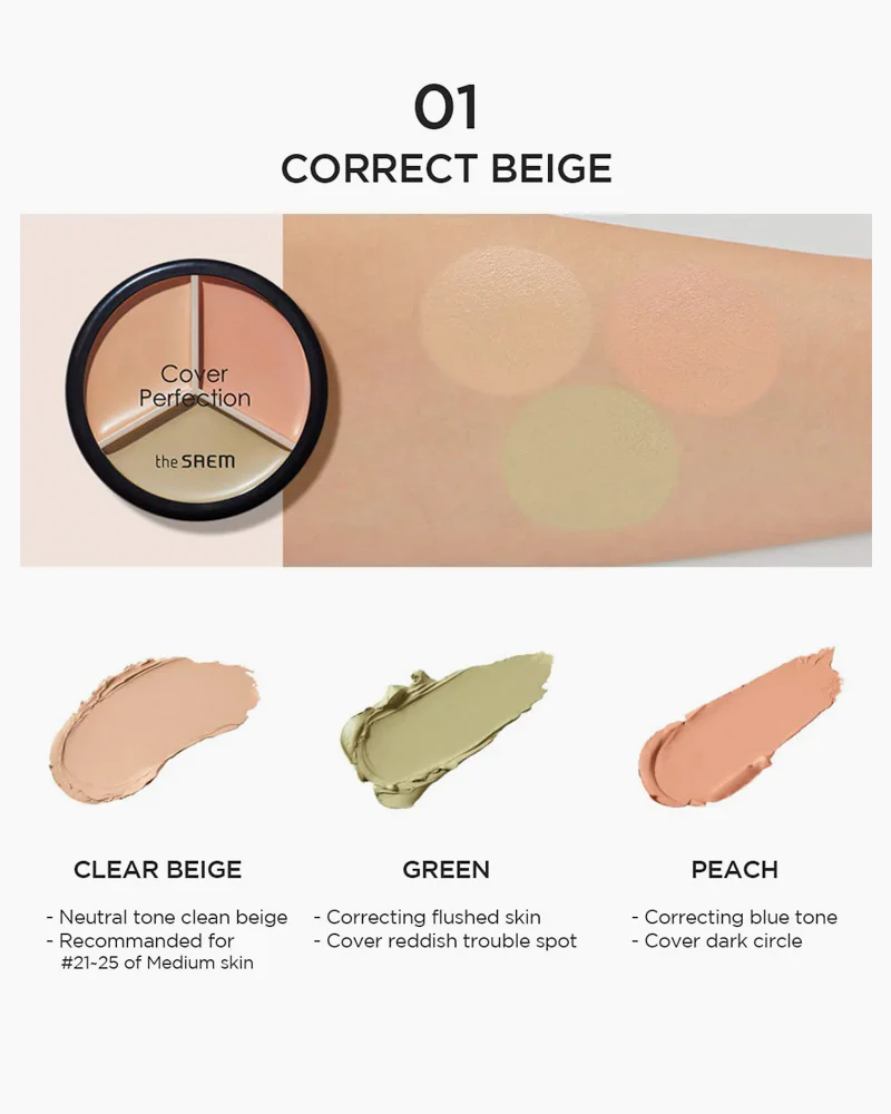 the SAEM Cover Perfection Triple Pot Concealer - Image 6
