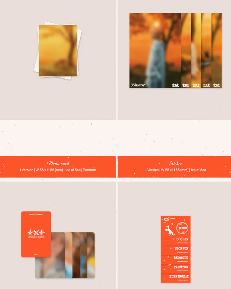 TOMORROW X TOGETHER (TXT) - 6TH MINI ALBUM [minisode 3: TOMORROW] (Light Ver.) (Random Ver.) - Image 6