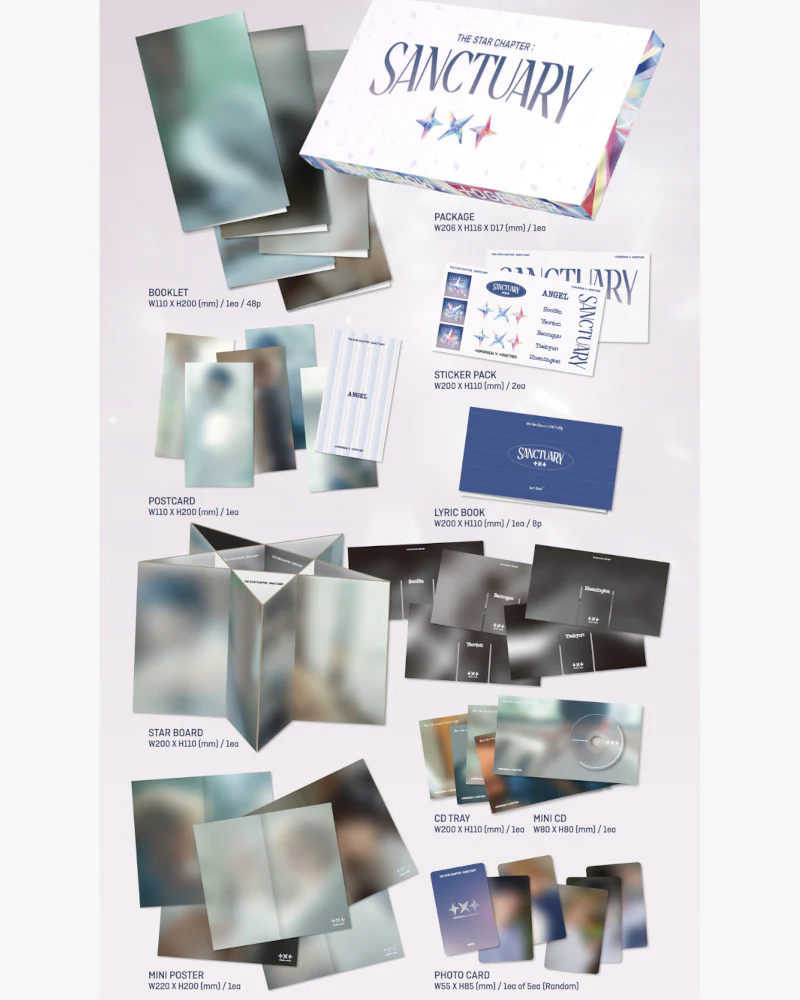 TOMORROW X TOGETHER (TXT) - 7th Mini Album [THE STAR CHAPTER: SANCTUARY] (ANGEL Ver.) (5 Versions RANDOM) - Image 2
