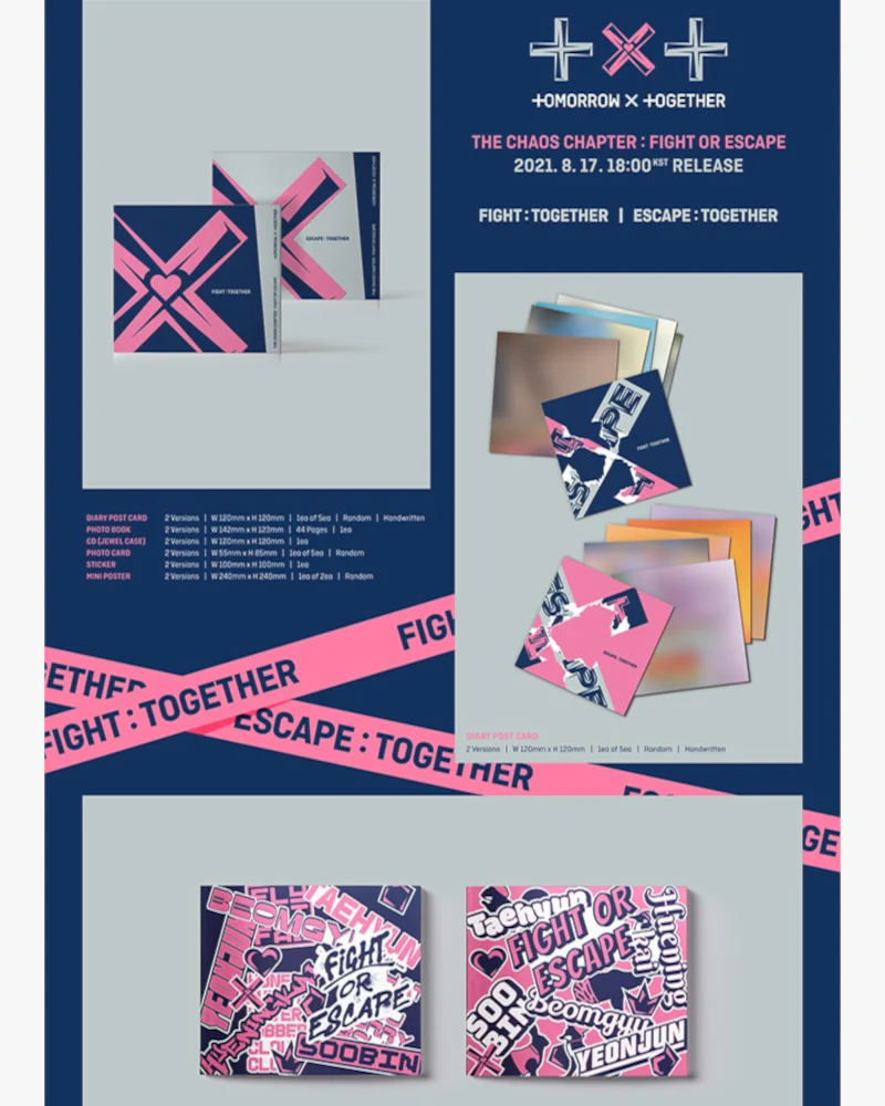 TOMORROW X TOGETHER (TXT) - THE CHAOS CHAPTER: FIGHT OR ESCAPE (TOGETHER ver.) (2 Versions) - Image 2