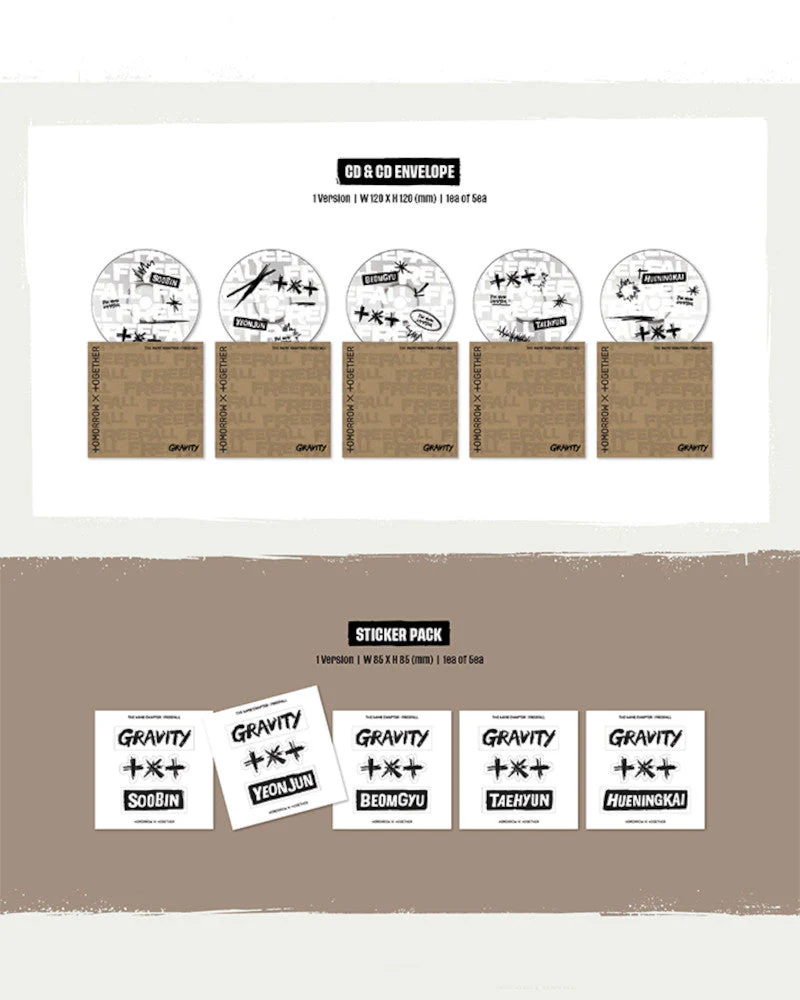 TOMORROW X TOGETHER (TXT) - THE NAME CHAPTER: FREEFALL (GRAVITY VER.) (5 Versions - Random) - Image 3