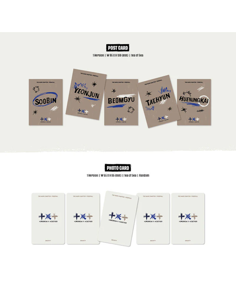 TOMORROW X TOGETHER (TXT) - THE NAME CHAPTER: FREEFALL (GRAVITY VER.) (5 Versions - Random) - Image 4