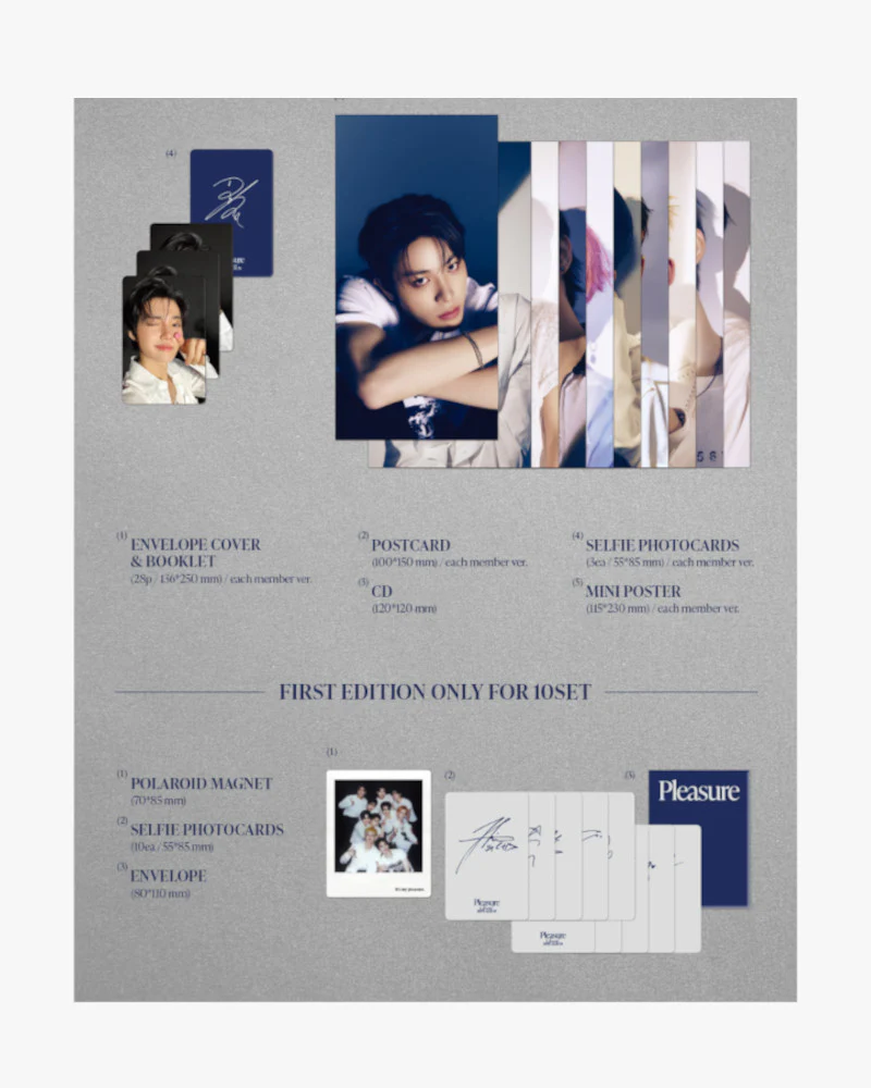 TREASURE - SPECIAL MINI ALBUM [PLEASURE] [BLUE VER.] (10 Versions) - Image 3