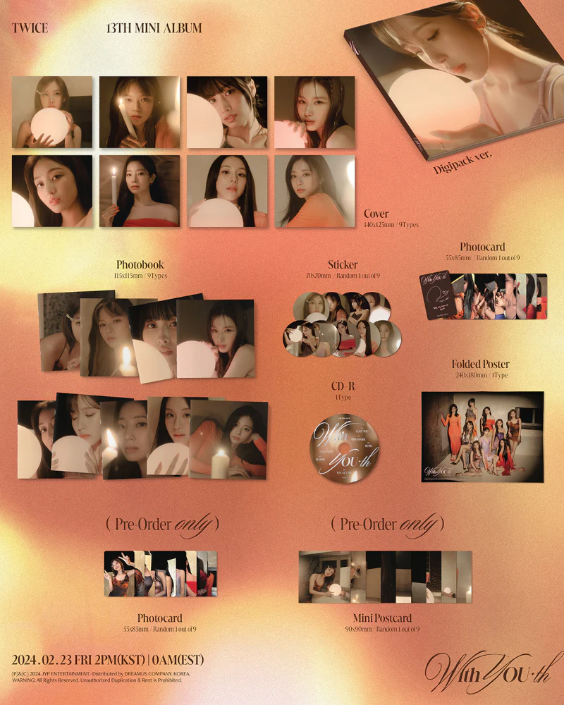 TWICE - 13TH MINI ALBUM [With YOU-th] (Digipack Ver.) - Image 2