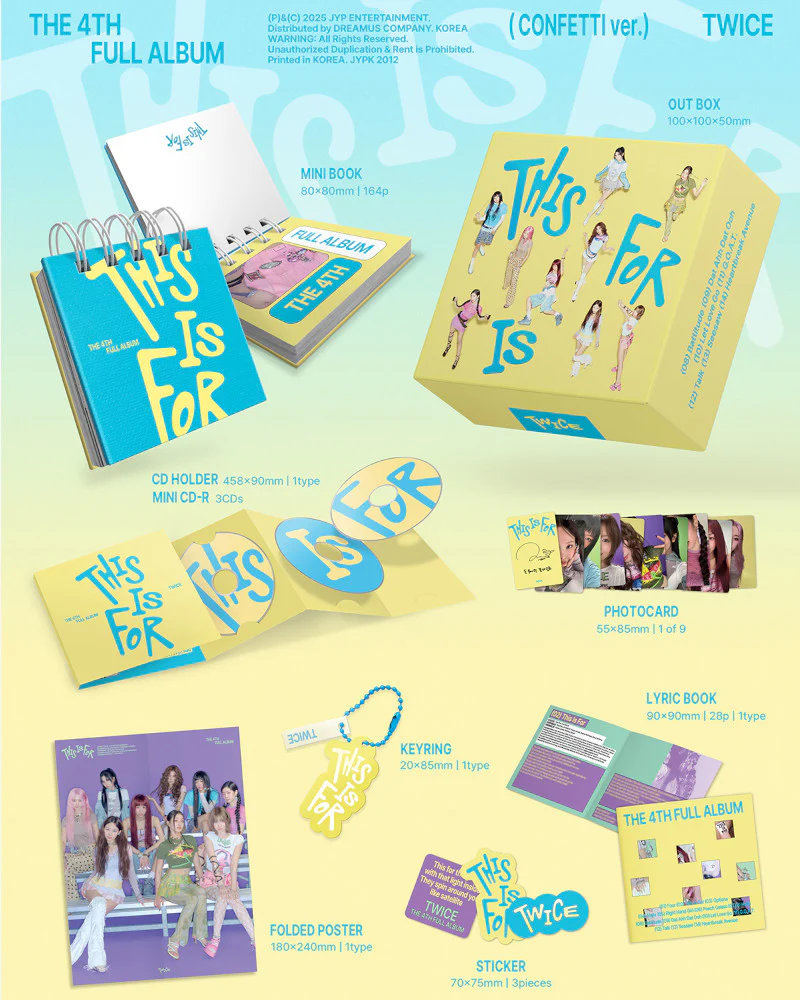 TWICE - 4th Full Album [THIS IS FOR] (CONFETTI ver.) - Image 2