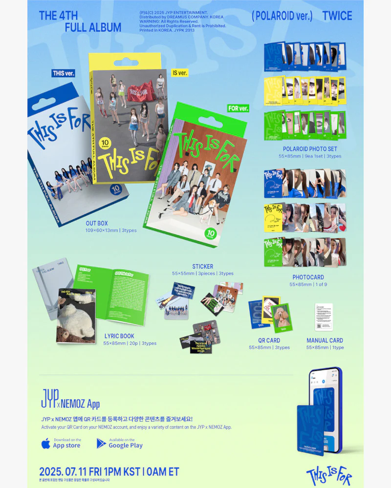 TWICE - 4th Full Album [THIS IS FOR] (POLAROID VER.) (3 Versions) - Image 2
