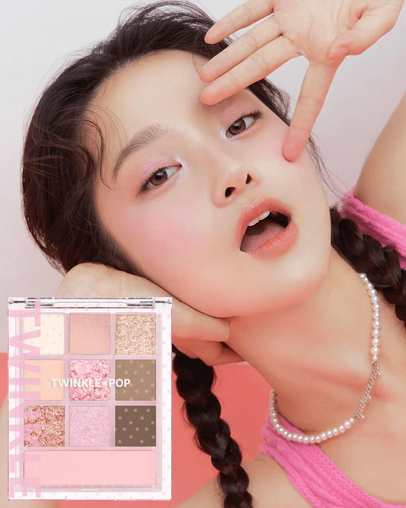 TWINKLE POP by CLIO Pearl Gradation Allover Palette #For, Pink Season - Image 2