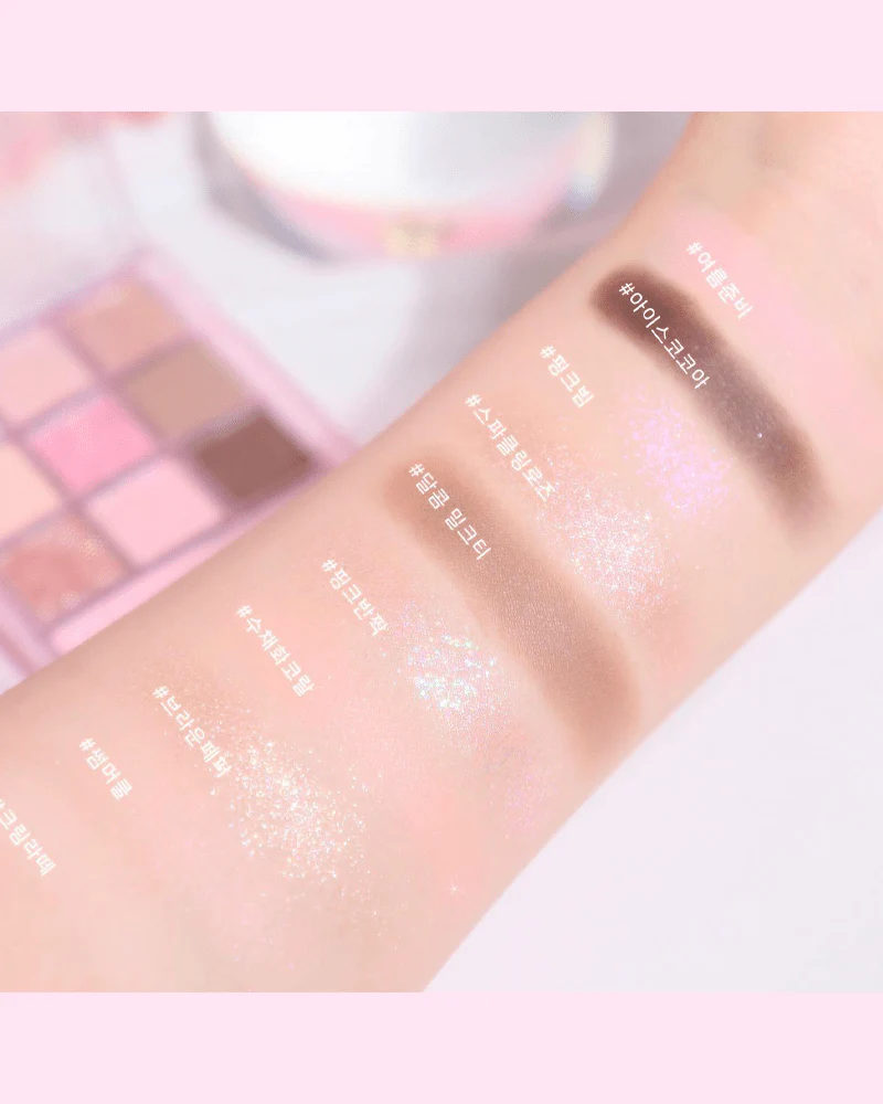 TWINKLE POP by CLIO Pearl Gradation Allover Palette #For, Pink Season - Image 6