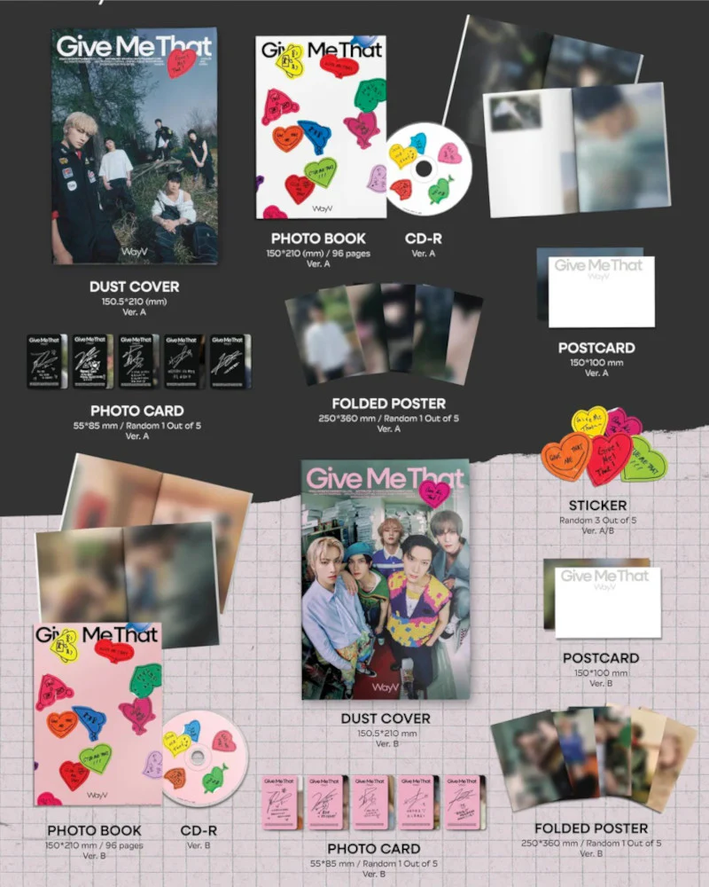 WayV - 5TH MINI ALBUM [Give Me That] (Photobook Ver.) (2 Versions) - Image 2