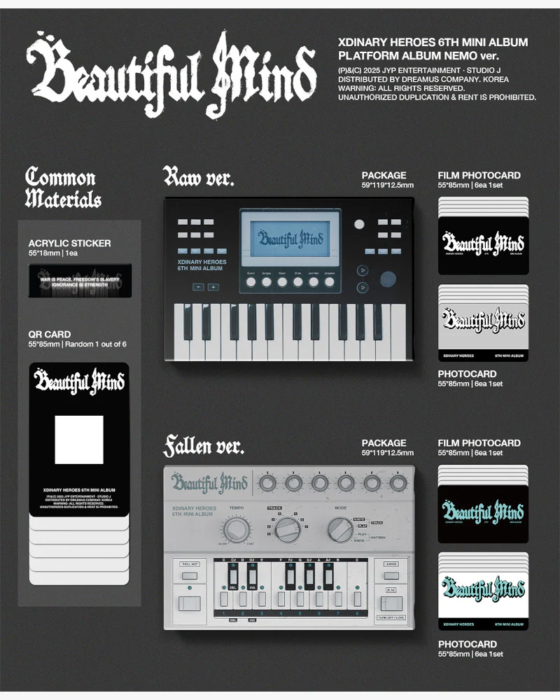 Xdinary Heroes - 6th mini album [Beautiful Mind] (PLATFORM Ver.) (2 Versions) - Image 2