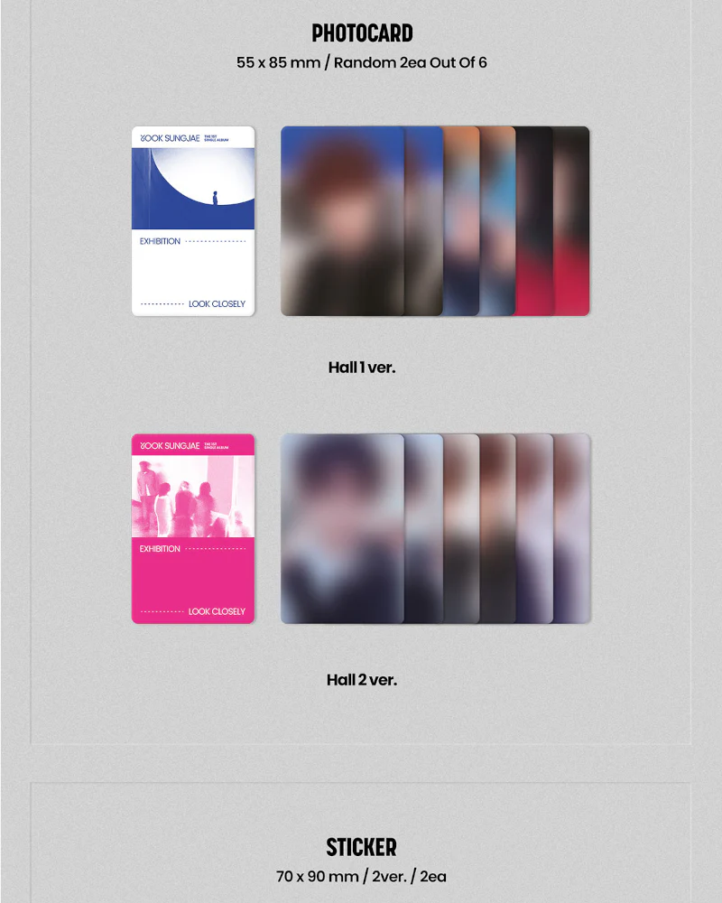 YOOK SUNGJAE (BTOB) - 1ST SINGLE ALBUM [EXHIBITION Look Closely] (POCA Ver.) (2 Versions) - Image 5