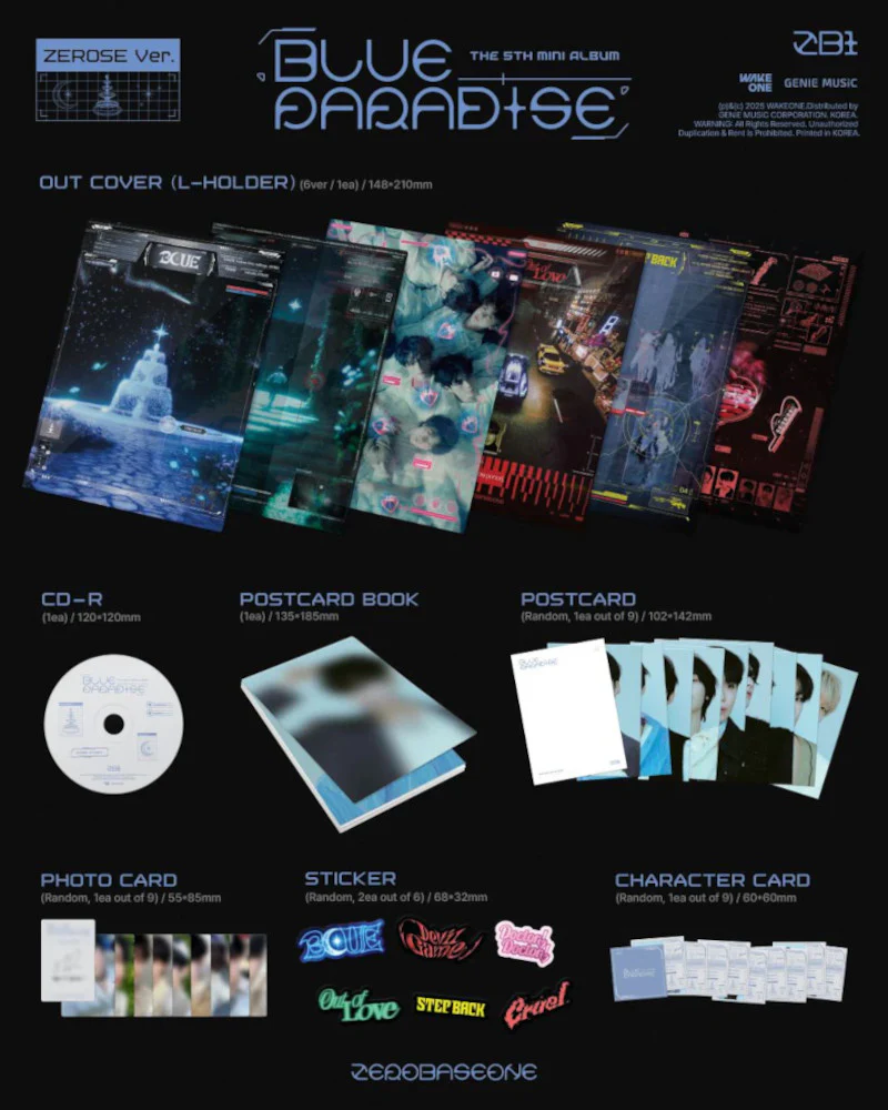 ZEROBASEONE - 5th mini album [BLUE PARADISE] (ZEROSE Ver.) (6 Versions) - Image 2